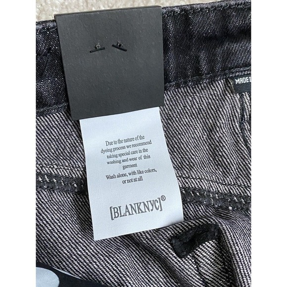 Blank NYC Shorts Denim Women Size 26 Black EBC - Picture 16 of 16